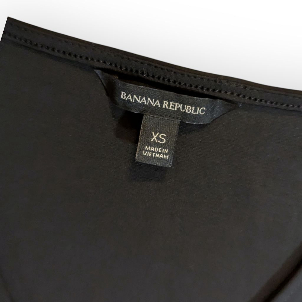 Banana Republic Black Ruffle Wrap Sleeveless Maxi Dress XS - Picture 3 of 5